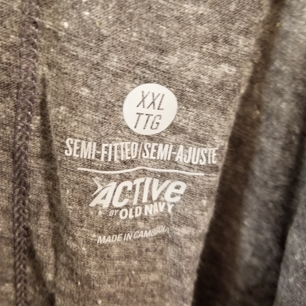 Old Navy Active semi-fitted soft racerback tank. Gray/Green. Size XXL - Picture 4 of 4